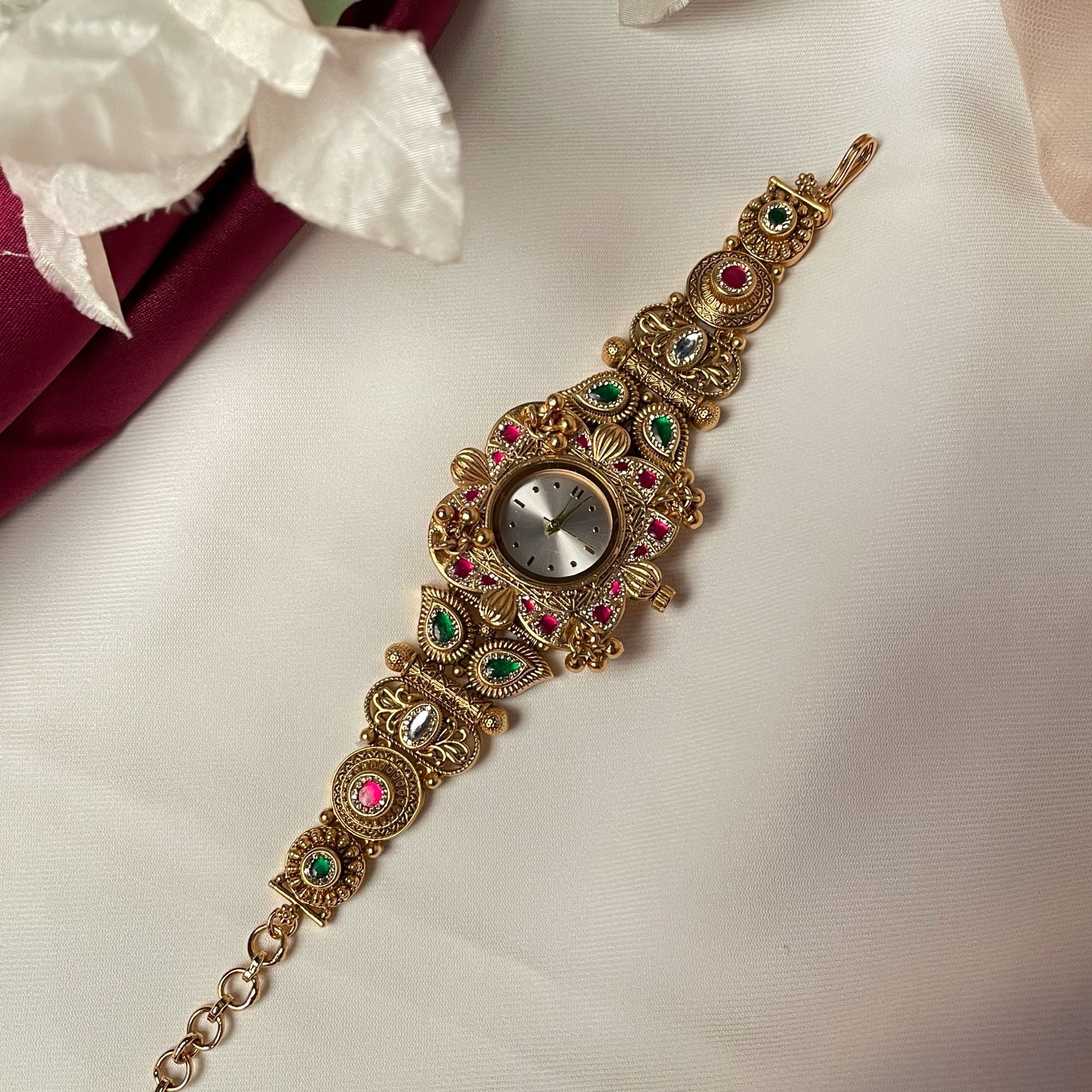 Maanvi Antique Designer Watch Bracelet