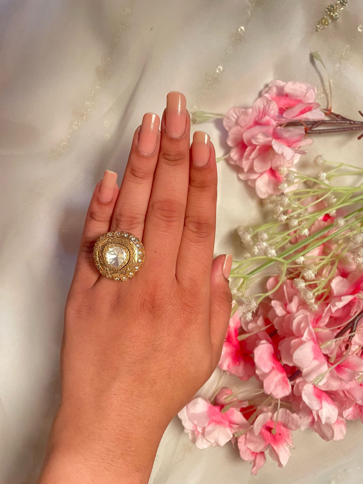 Mishti Polki Designer Ring
