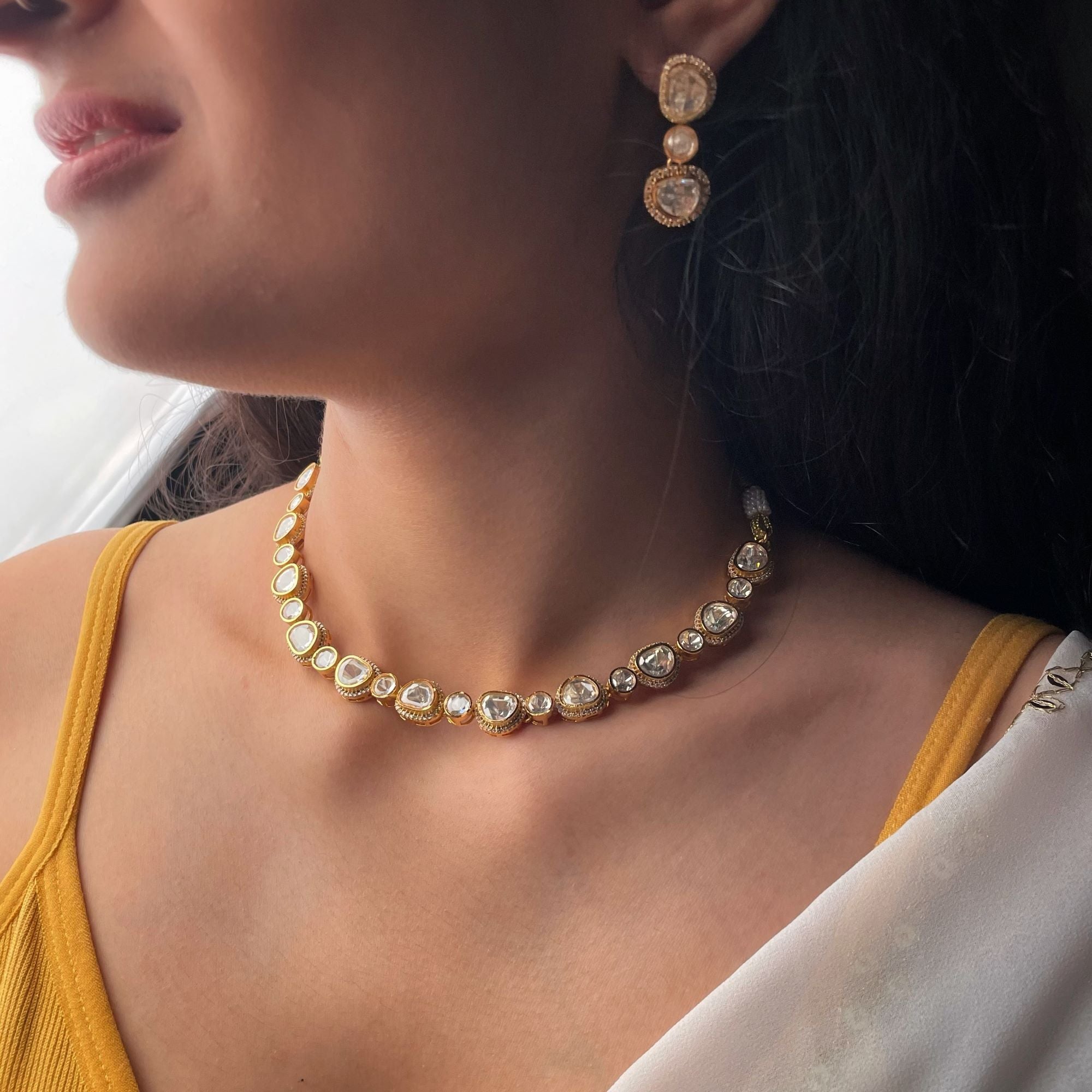 Keesha Moissanite Designer Necklace Set
