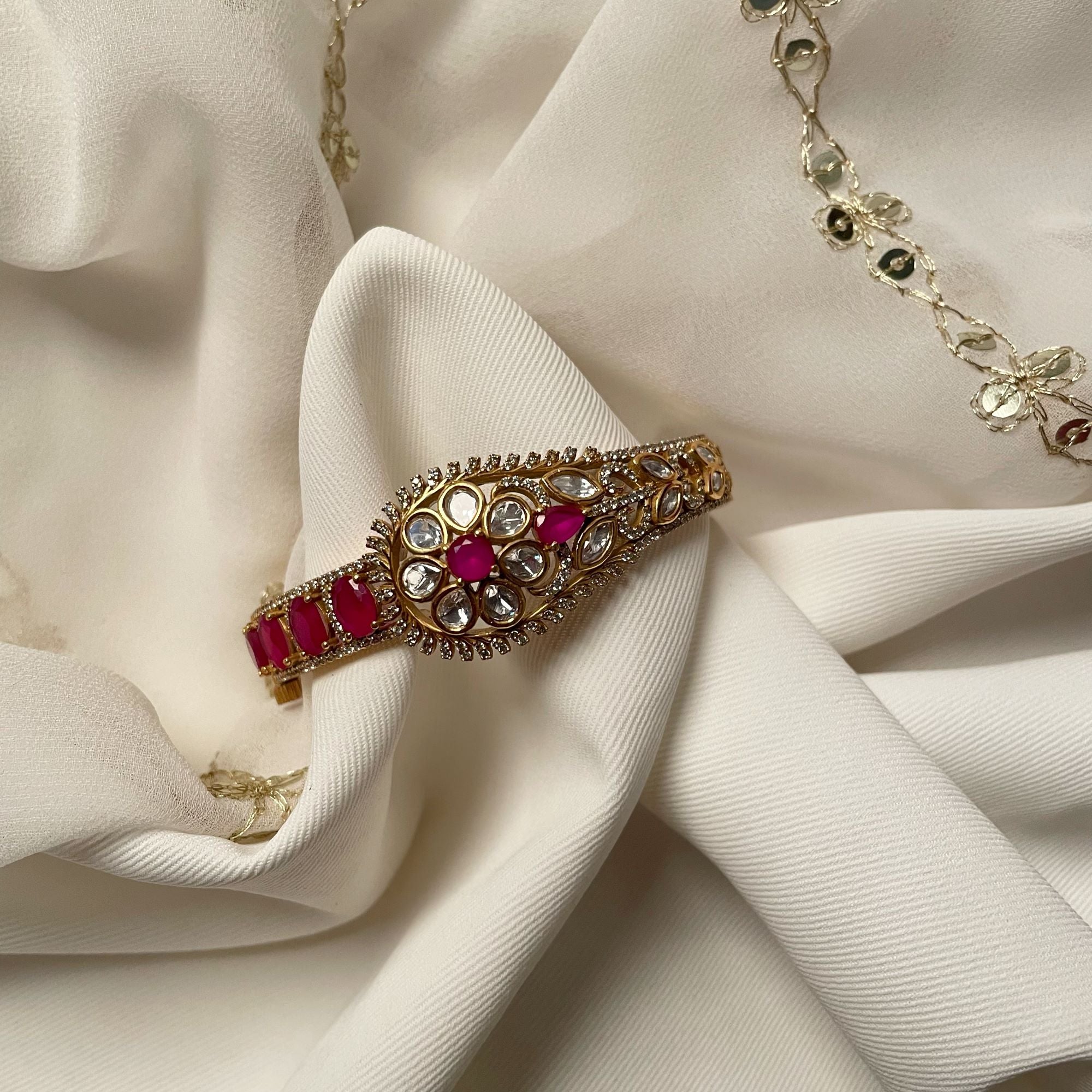 Bavya Polki Designer Bracelet