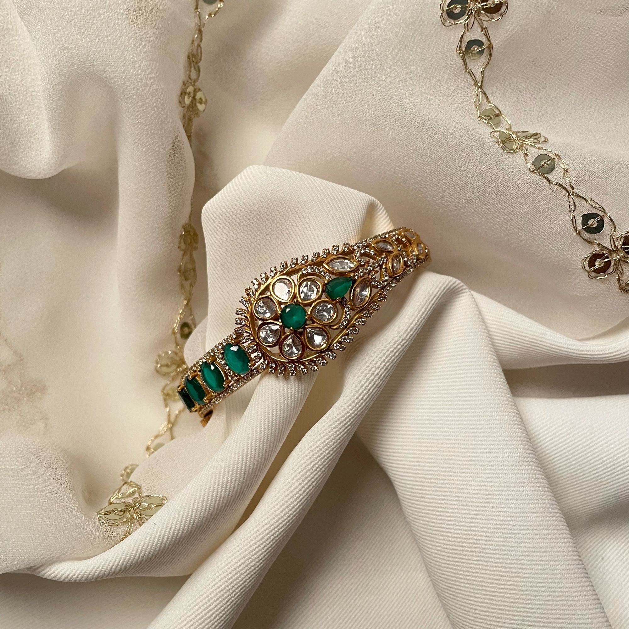 Bavya Polki Designer Bracelet