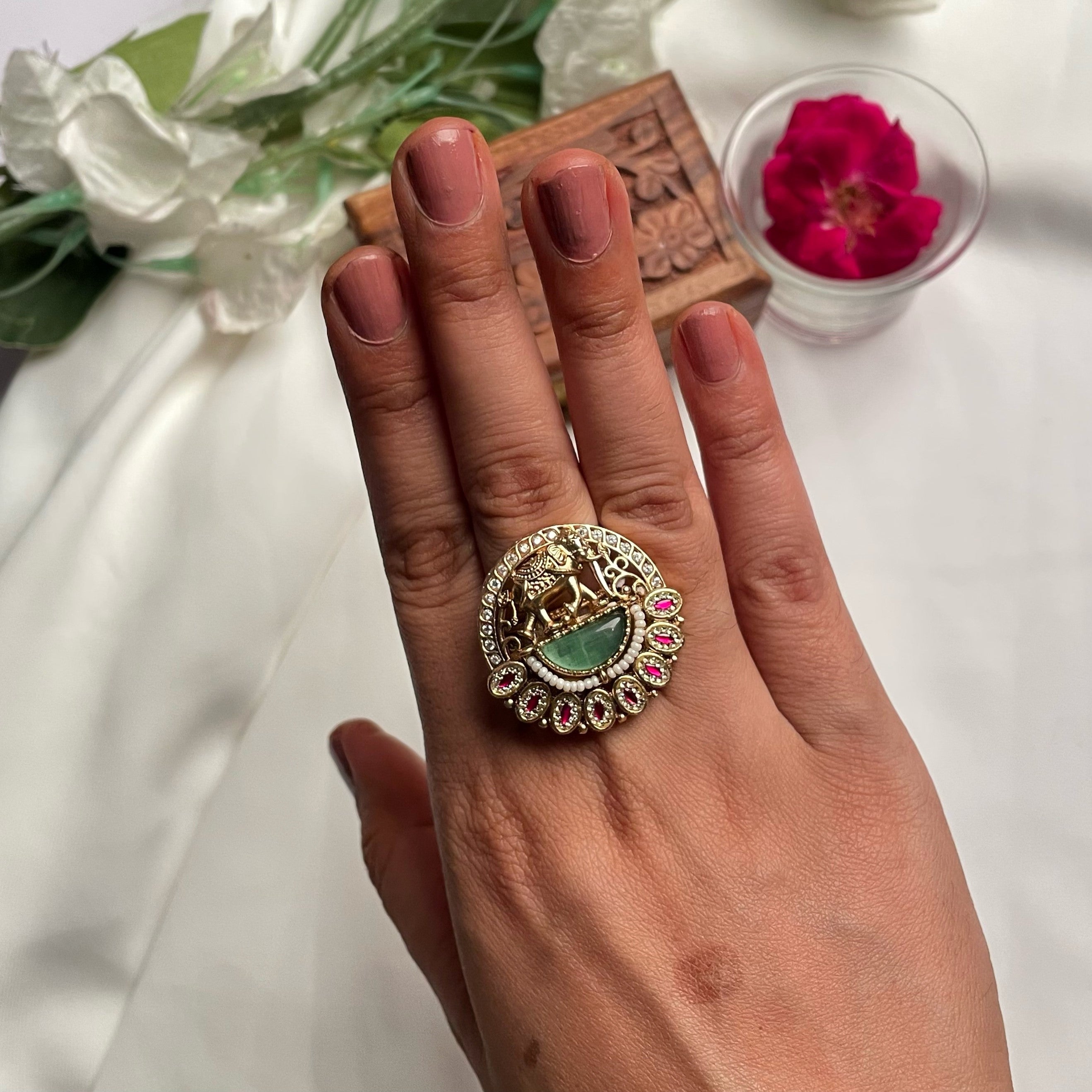 Gaja Antique Designer Ring