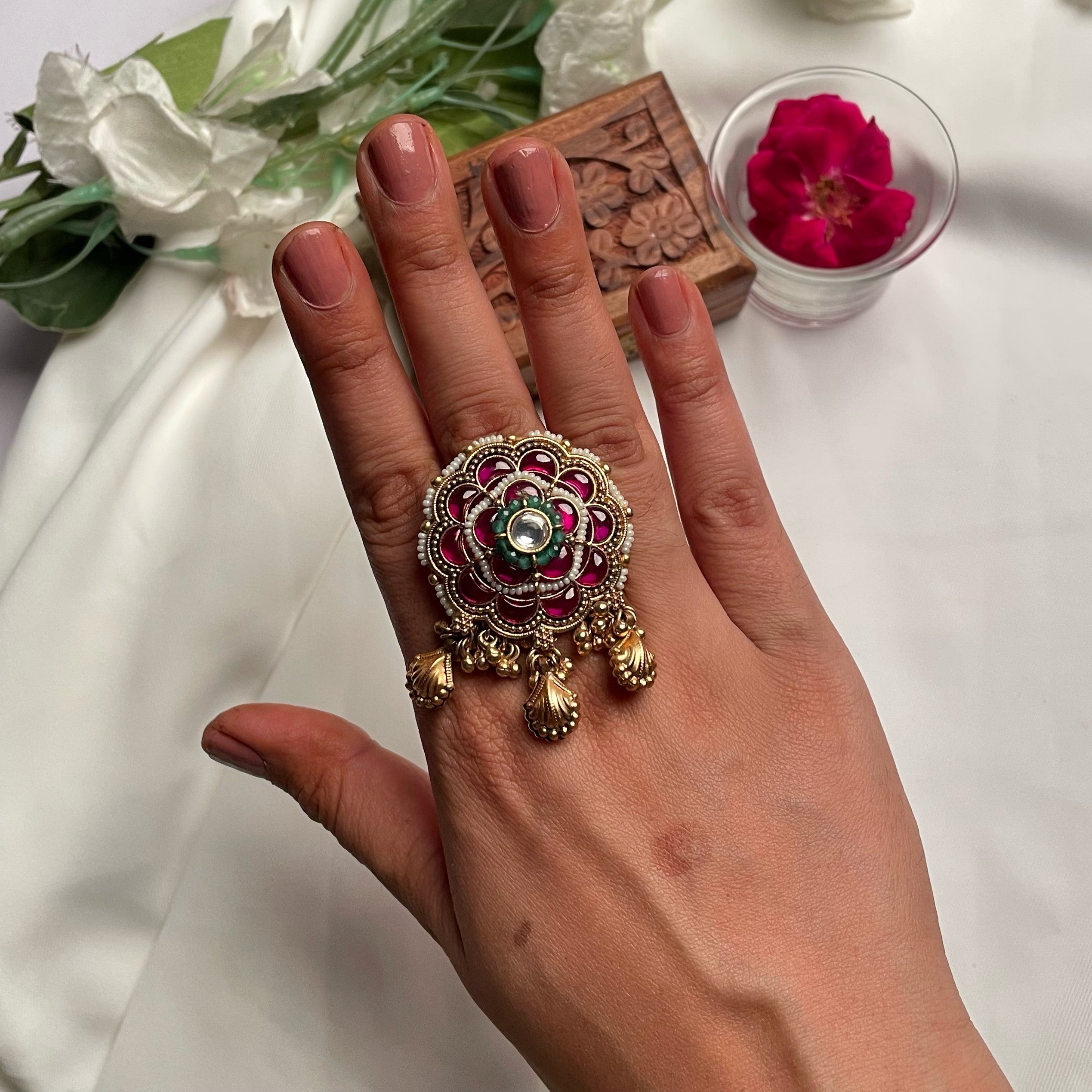 Gulaab Antique Designer Ring