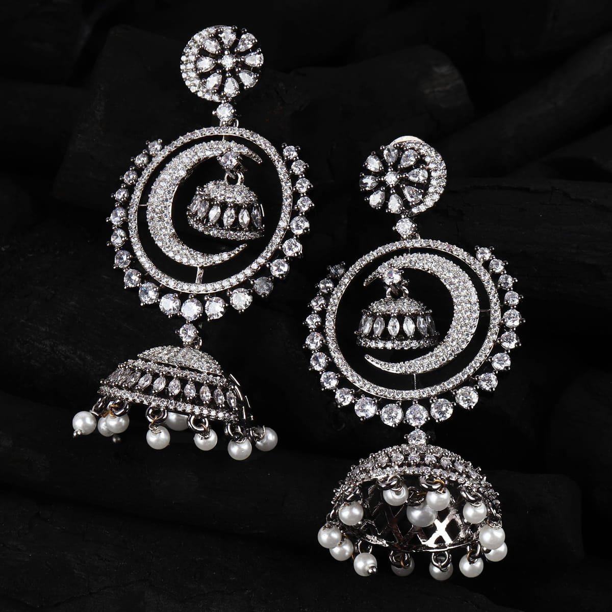 Buy Designer Kundan Jhumka Earrings Online  Gehna Shop
