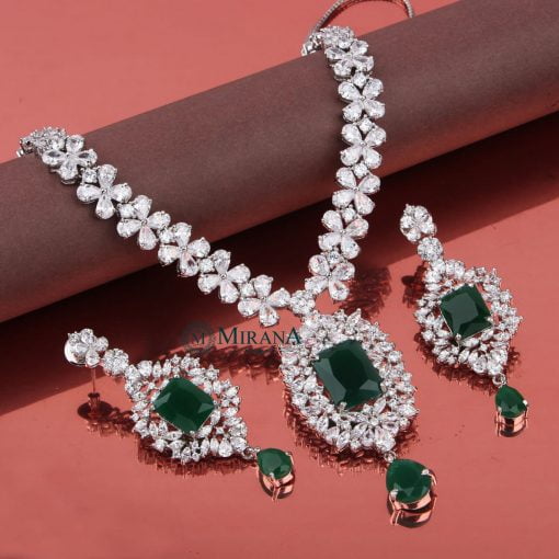 MJNK21N216-1-Emerald-Green-Elle-Designer-Necklace-Set-Silver-Look-2.jpg