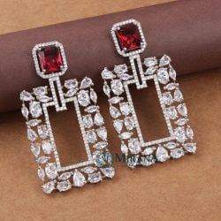 MJER21E273-1-Jacqueline-Colored-Trendy-Earrings-Silver-Red-Color-Look-3.jpg