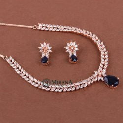 MJNK21N396-1-Diana-Blue-Colored-V-Line-Necklace-Set-Rose-Gold-Look-4.jpg