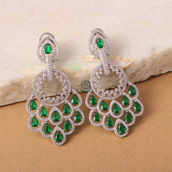 Flipkart.com - Buy rich & famous Party Wear Green Color Jhumka Earring for  Women And Girl Alloy Jhumki Earring Online at Best Prices in India