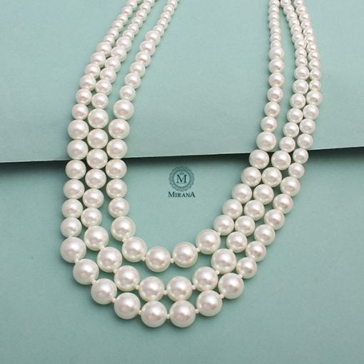 Barbie Three Layered Pearls Necklace | Mirana