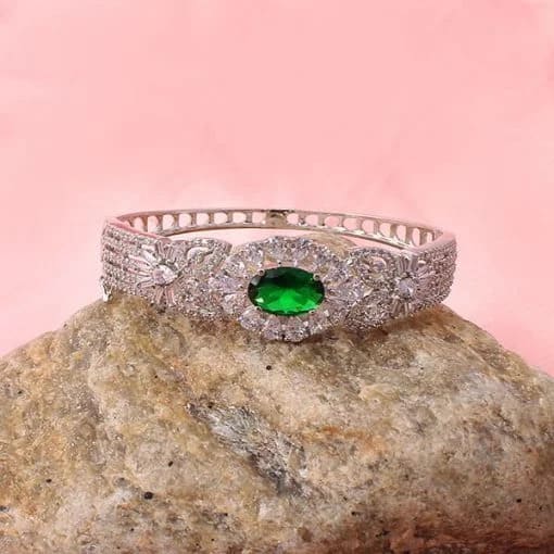 Laisha Emerald Green CZ Designer Bracelet