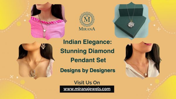 Indian Elegance: Stunning Diamond Pendant Set Designs by Designers