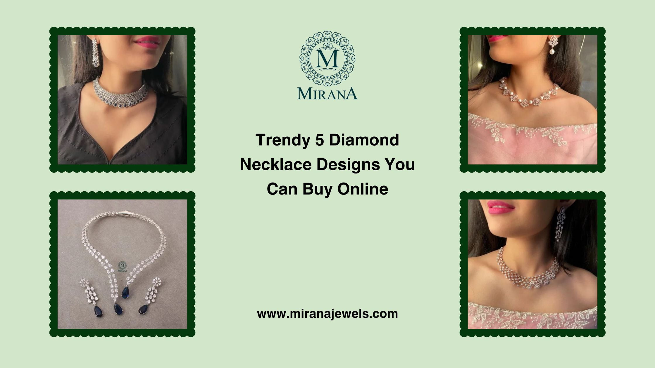 Trendy 5 Diamond Necklace Designs You Can Buy Online