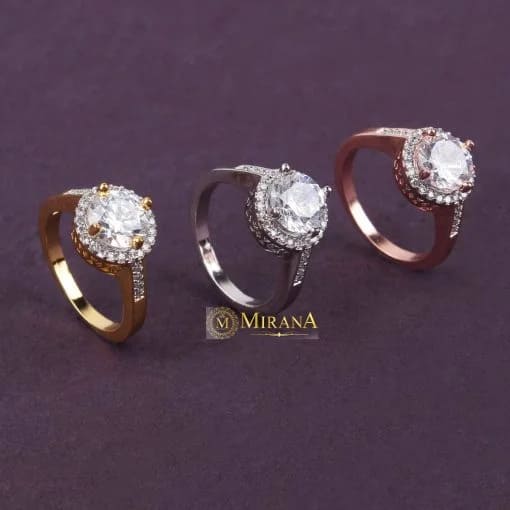 Cluster Solitaire Round Ring