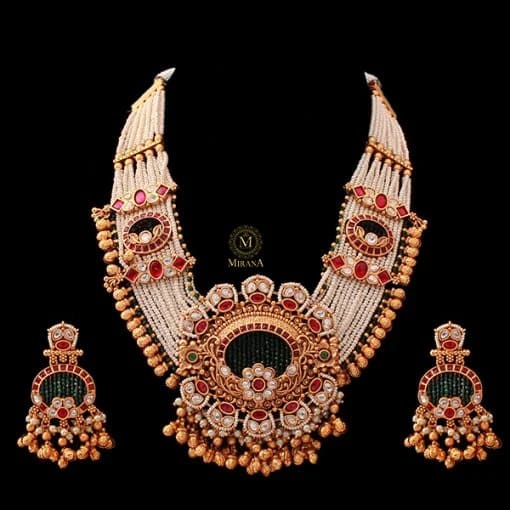 Mrinali Multi Colour Antique Necklace Set