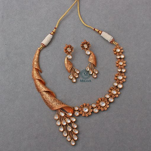 Morni Antique Designer Necklace Set - Image 3