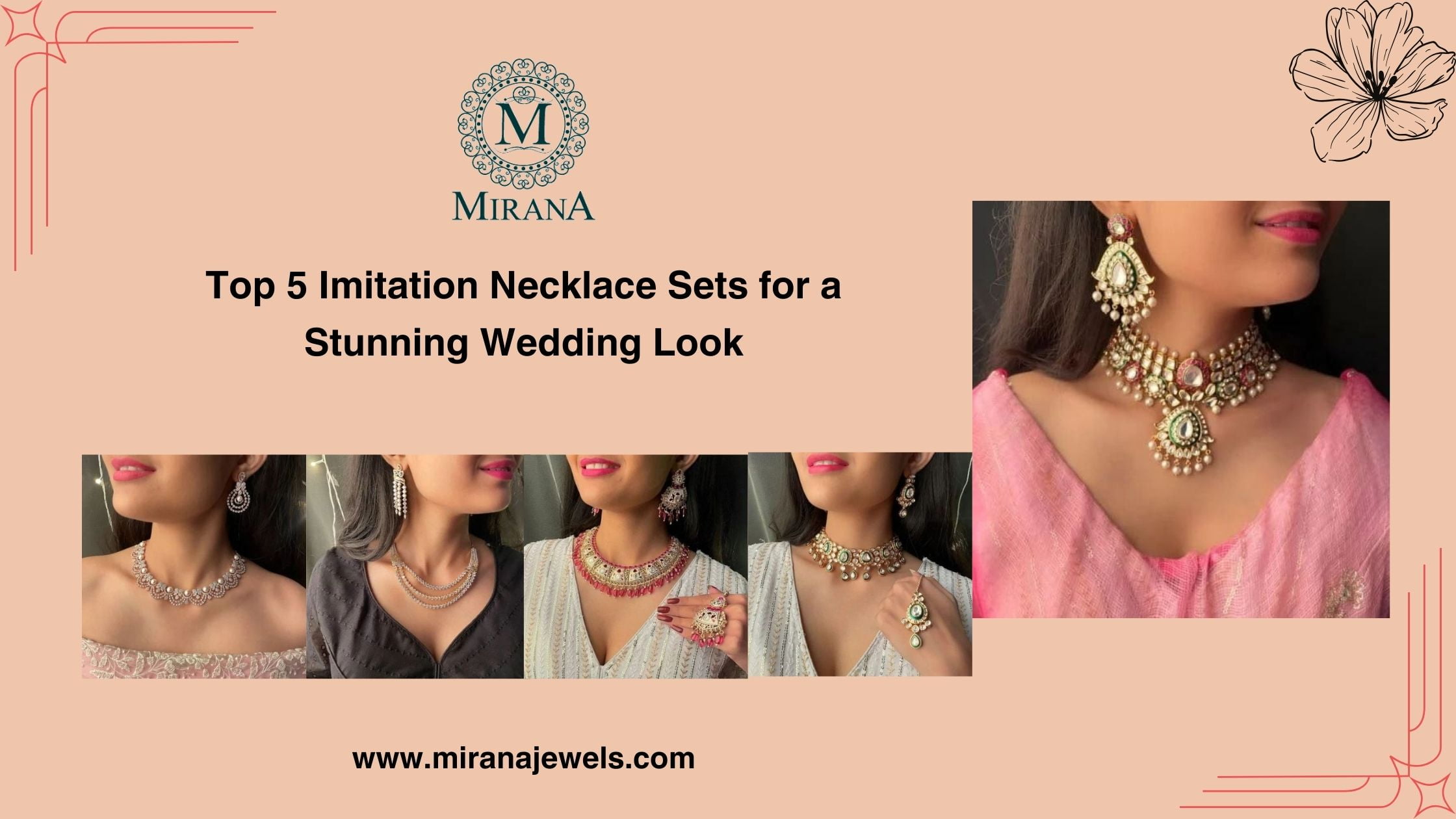Top 5 Imitation Necklace Sets for a Stunning Wedding Look