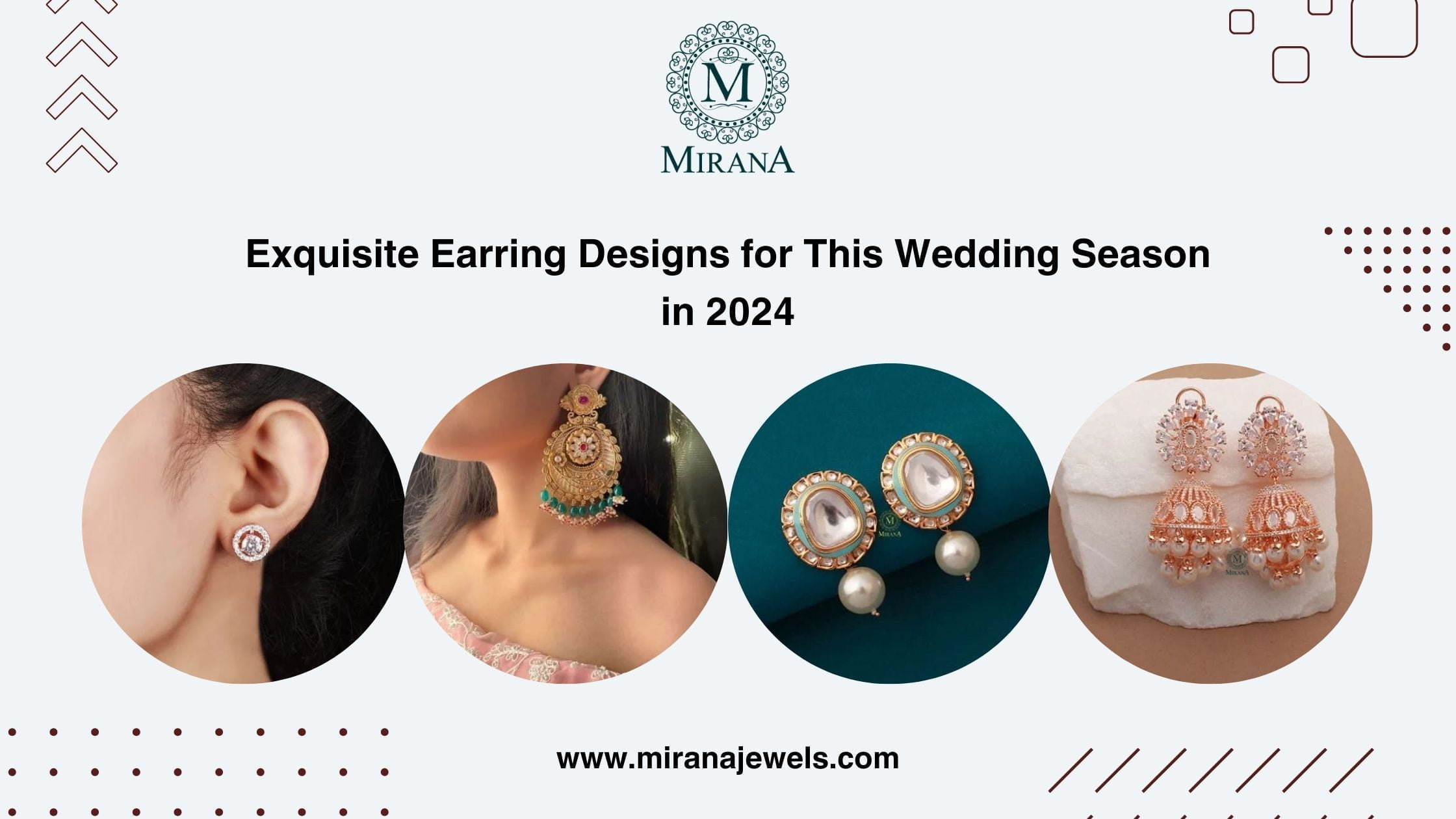 Exquisite Earring Designs for This Wedding Season in 2024