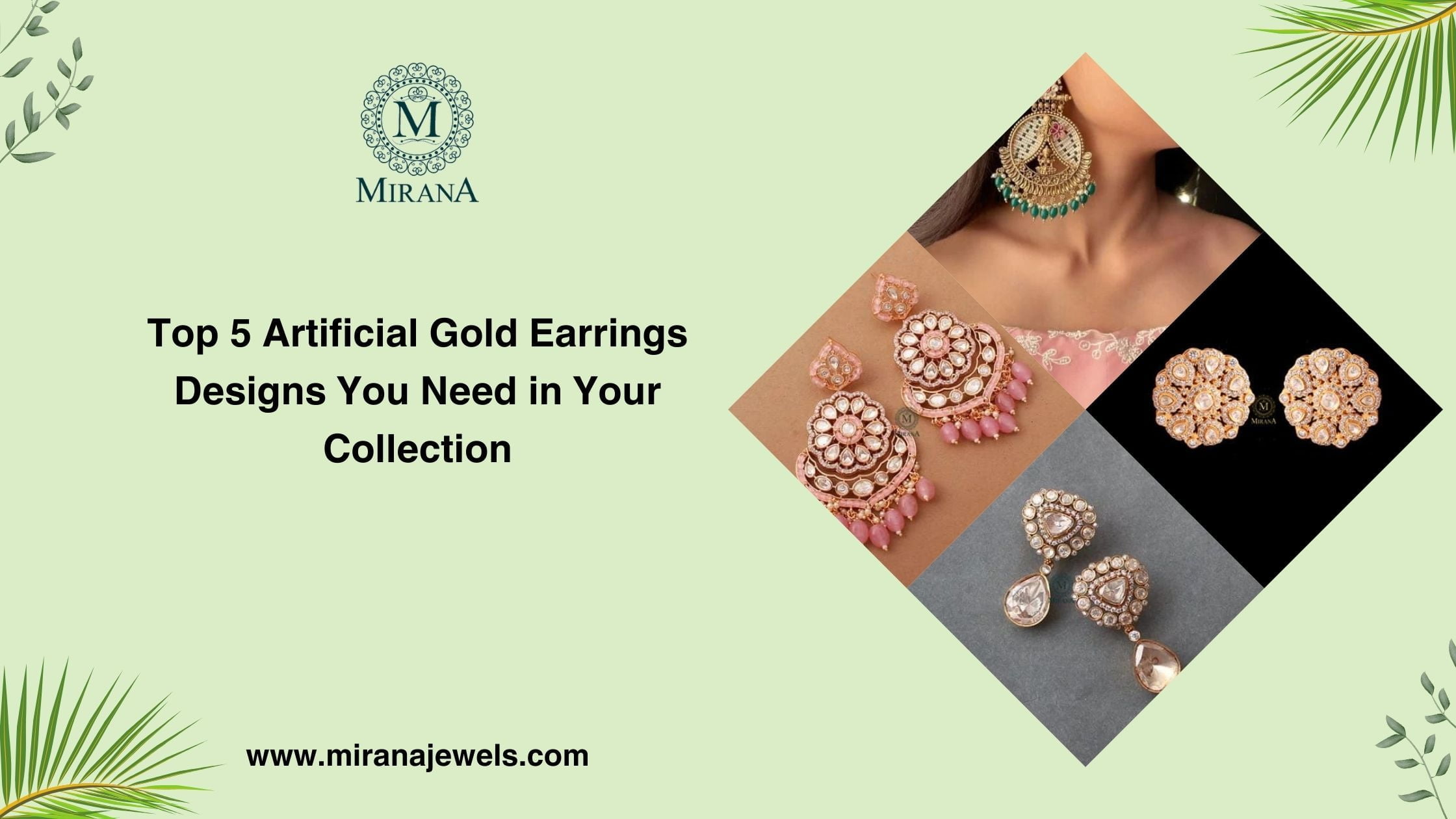 Top 5 Artificial Gold Earrings Designs You Need in Your Collection