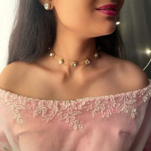 Sonisha Polki Designer Choker Set