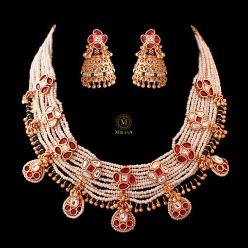 Hansika Antique Designer Necklace Set - Image 3