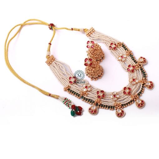 Hansika Antique Designer Necklace Set - Image 5