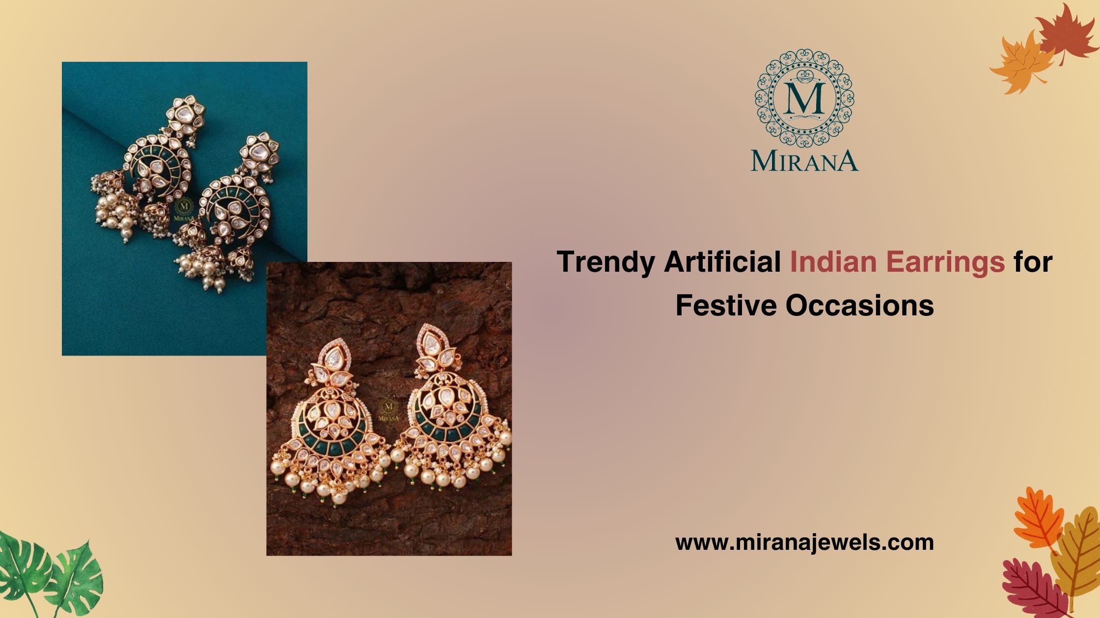 Trendy Artificial Indian Earrings for Festive Occasions