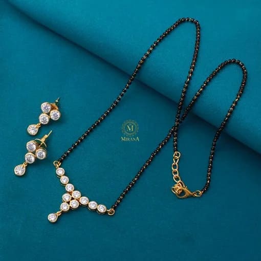 Helena CZ Designer Mangalsutra Set