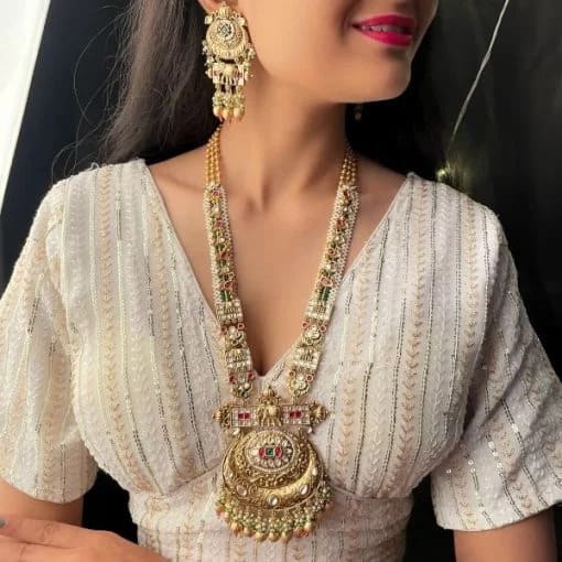 Neesha Multi Antique Long Necklace Set