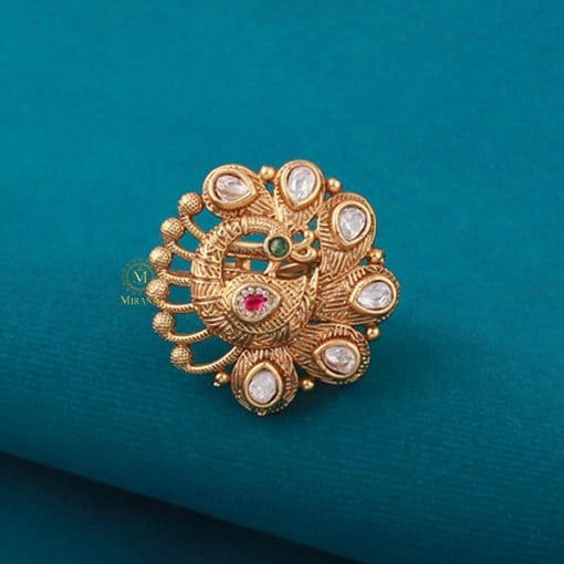 Niyati Ruby Green Antique Ring