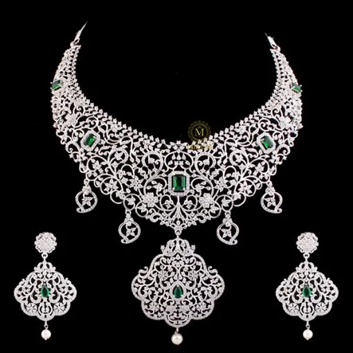 Shringar CZ Bridal Necklace set