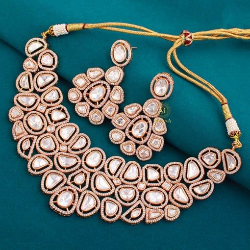 Rajshri Polki Designer Necklace Set