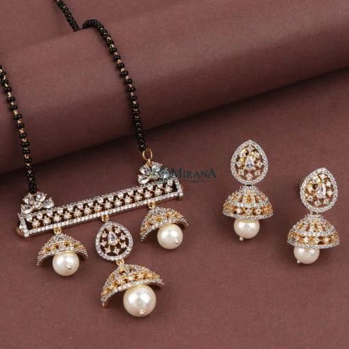 Traditional Jhumki Pattern Mangalsutra Set