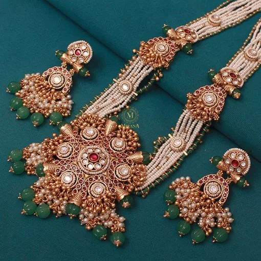 Kishori Antique Designer Long Necklace Set - Image 2