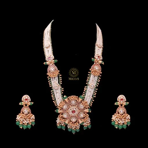 Kishori Antique Designer Long Necklace Set - Image 3