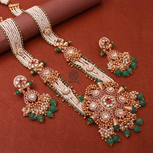 Kishori Antique Designer Long Necklace Set - Image 4