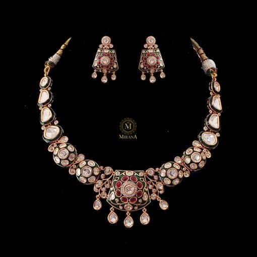 Sadhvi Polki Designer Necklace Set