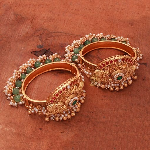 Gaja Pearl Antique Designer Bangles - Image 3