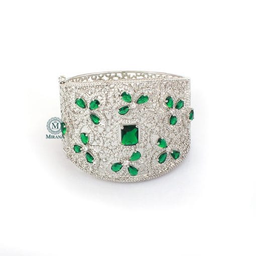 Daisy Emerald Green Designer Bracelet - Image 2