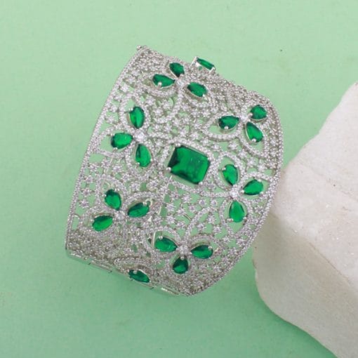 Daisy Emerald Green Designer Bracelet - Image 3