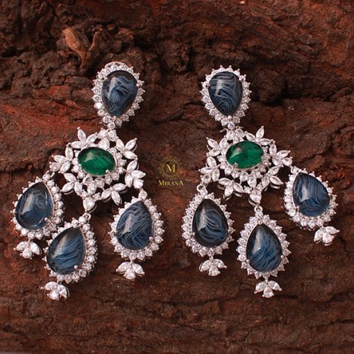 Jyla CZ Designer Earrings - Image 3