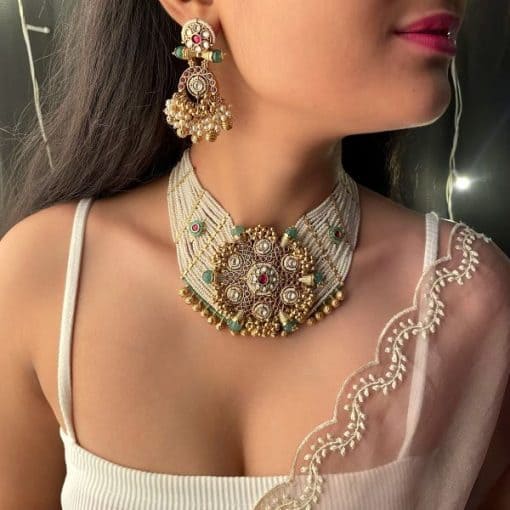 Kishori Antique Designer Choker Set