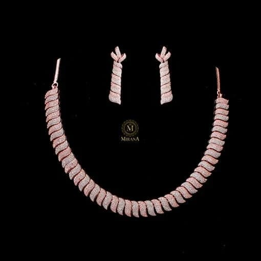 Syria Dual Tone Designer Necklace Set