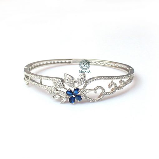 Sophia Sapphire Blue CZ Designer Bracelet - Image 2