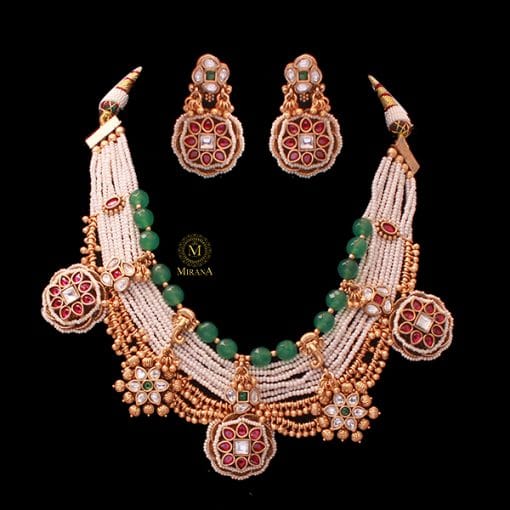 Gitashi Antique Designer Necklace Set - Image 2