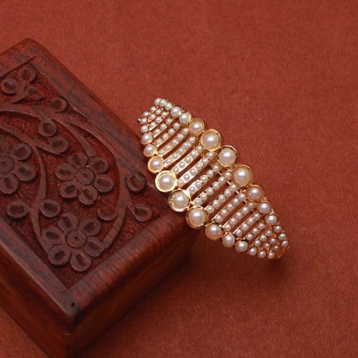 Purvi Pearl Jadau Designer Bracelet